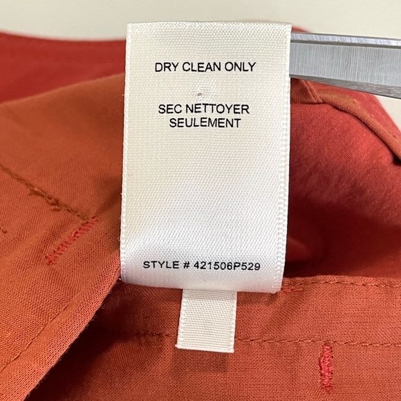 NWT Rebecca Taylor High Waist Pleat Front Trouser Short Pomodoro Red Orange 2 - Picture 16 of 16